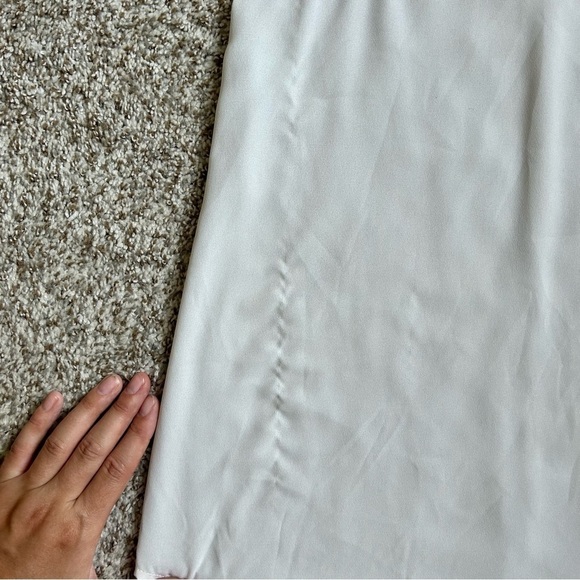 🦋 Express Grey White Reversible Tank Top Blouse XXS Neutral Summer Lightweight - Picture 9 of 10